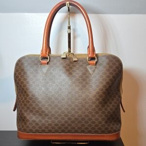 CELINE MACADAM TOTE IN BROWN